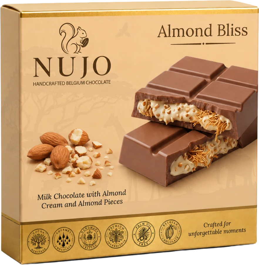 NUJO Almond Bliss chocolate box 100g