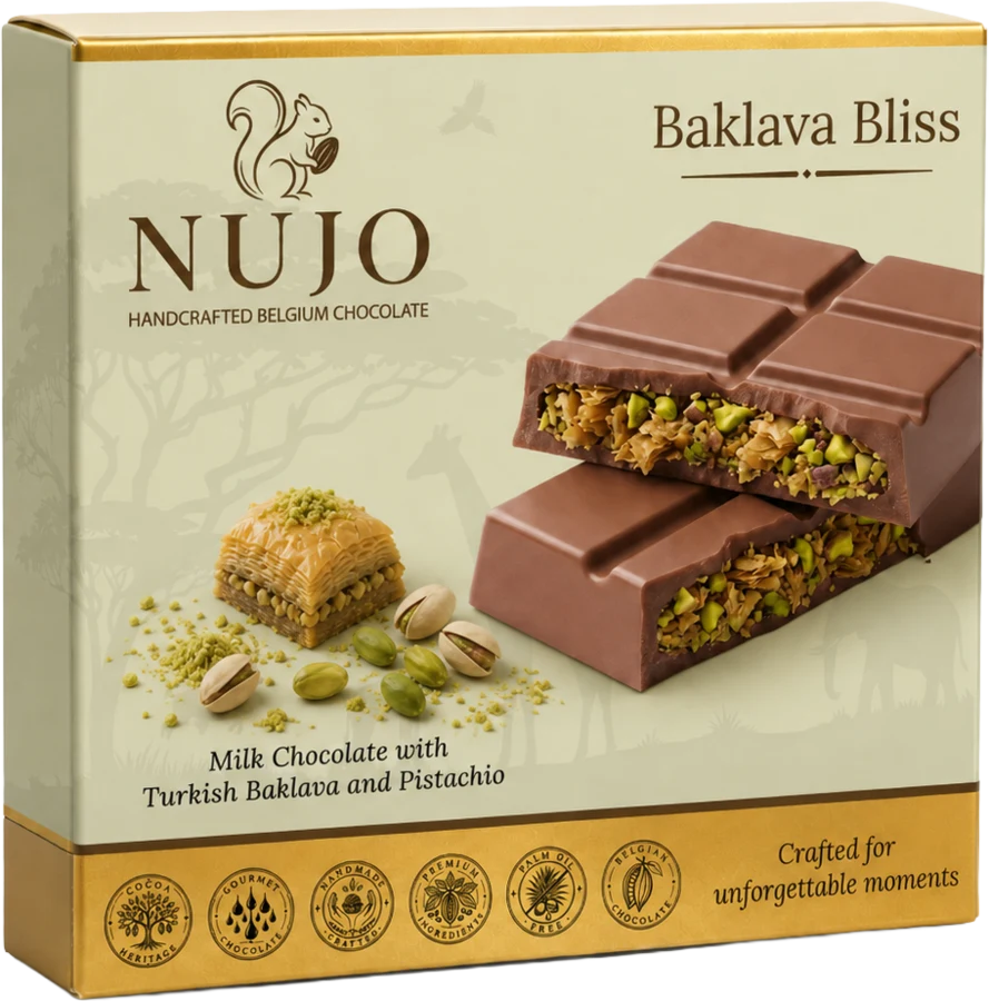 NUJO Baklava Bliss chocolate box 90g