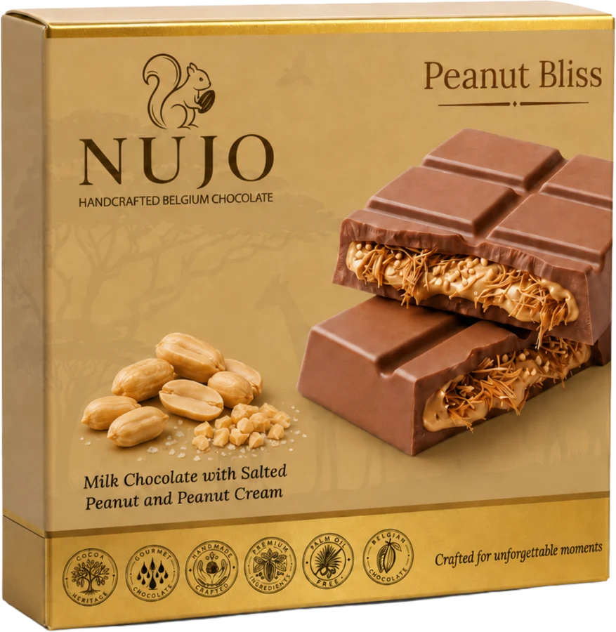 NUJO Peanut Bliss chocolate box 100g
